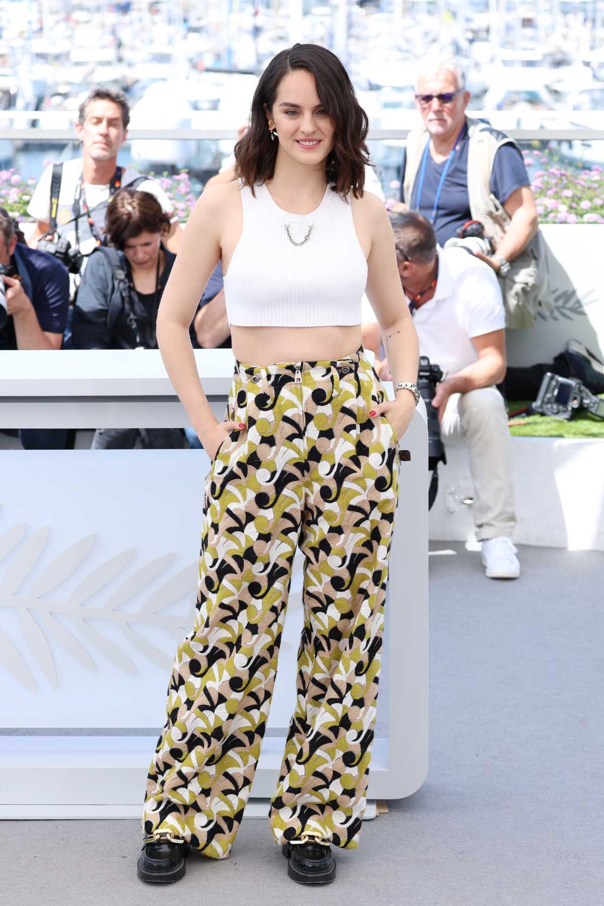 Noémie Merlant in Louis Vuitton at 'The Innocent' 75th Cannes Film