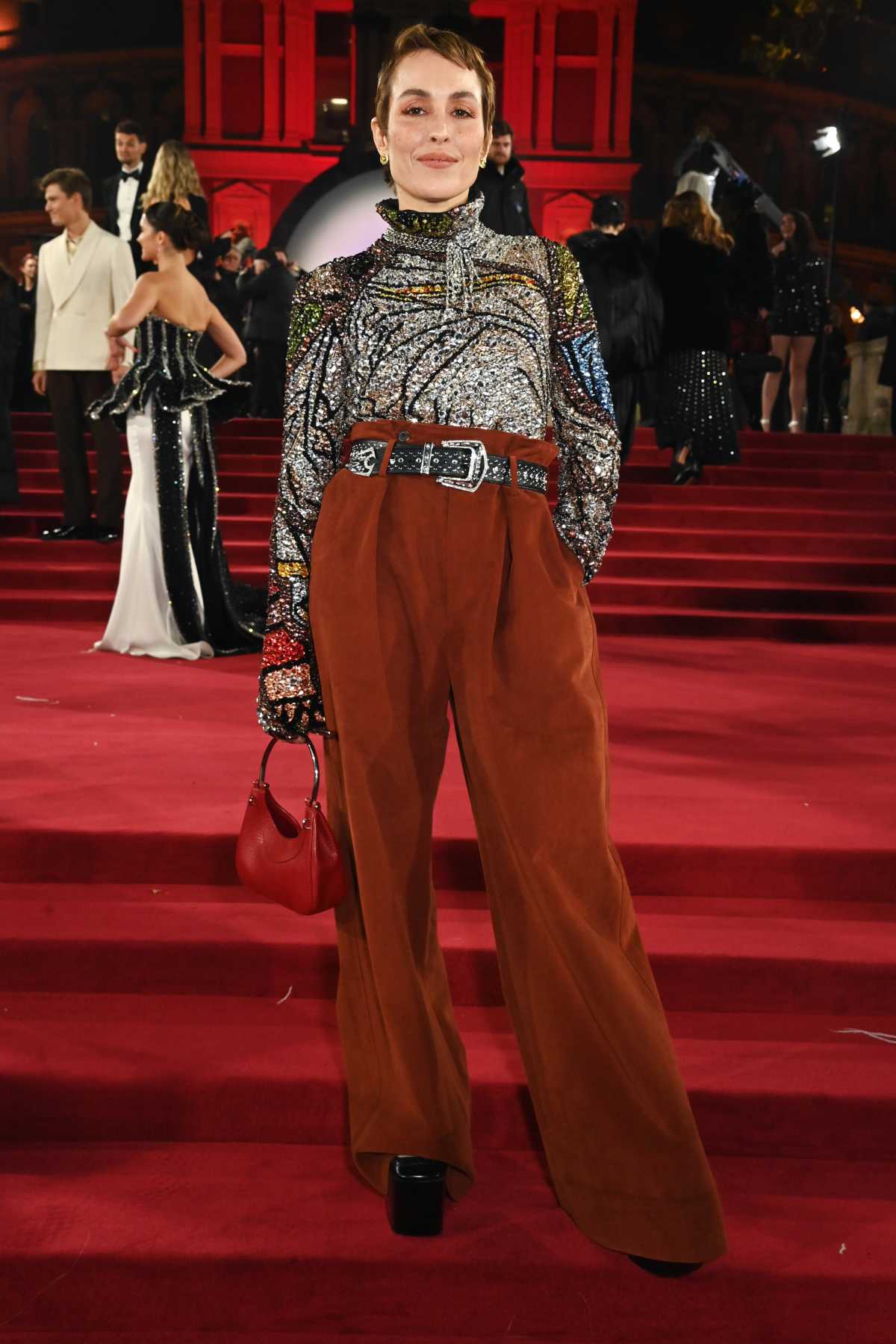 Celebrities In McQueen At The Fashion Awards 2024