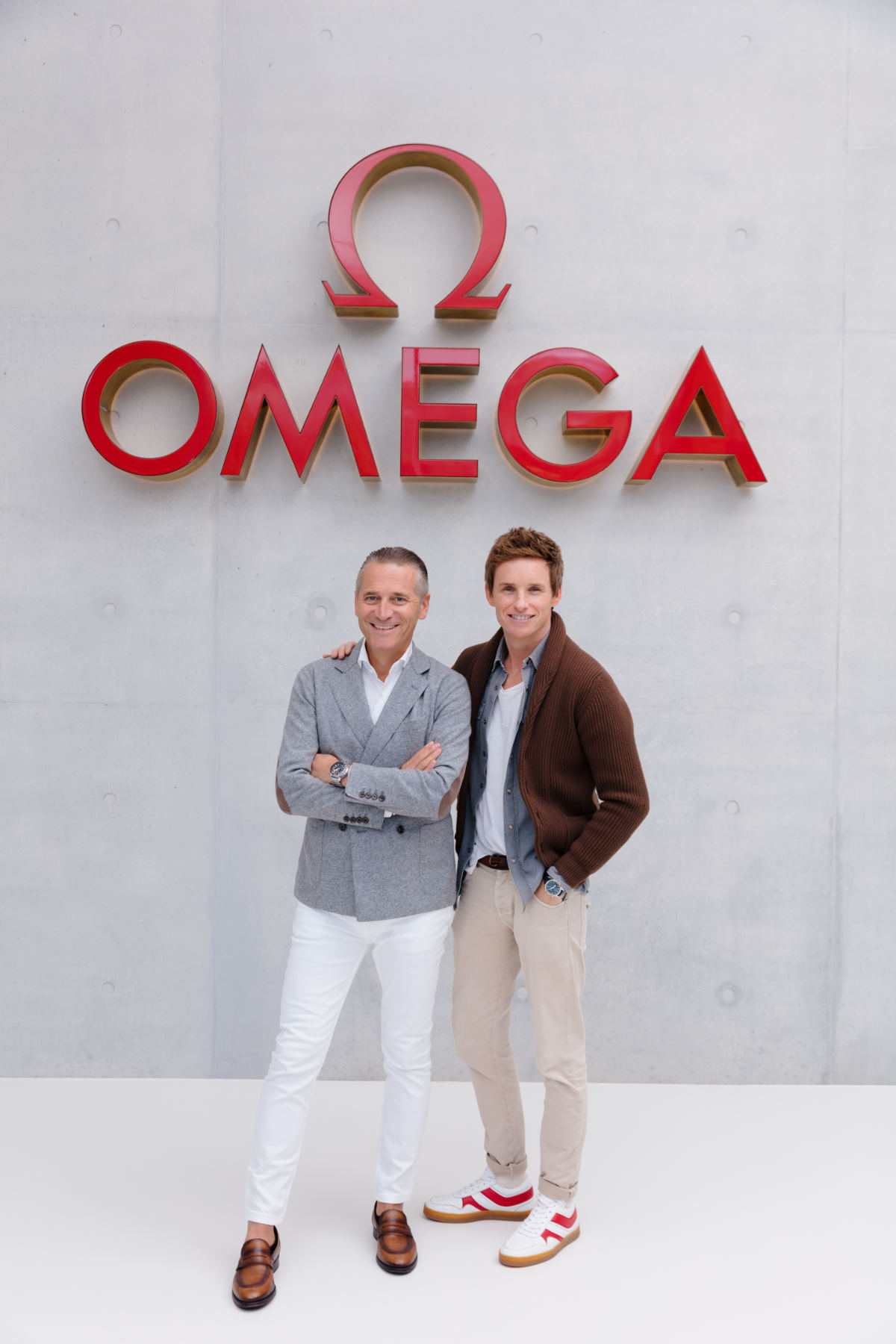 Omega Eddie Redmayne Visits OMEGA Headquarters Luxferity