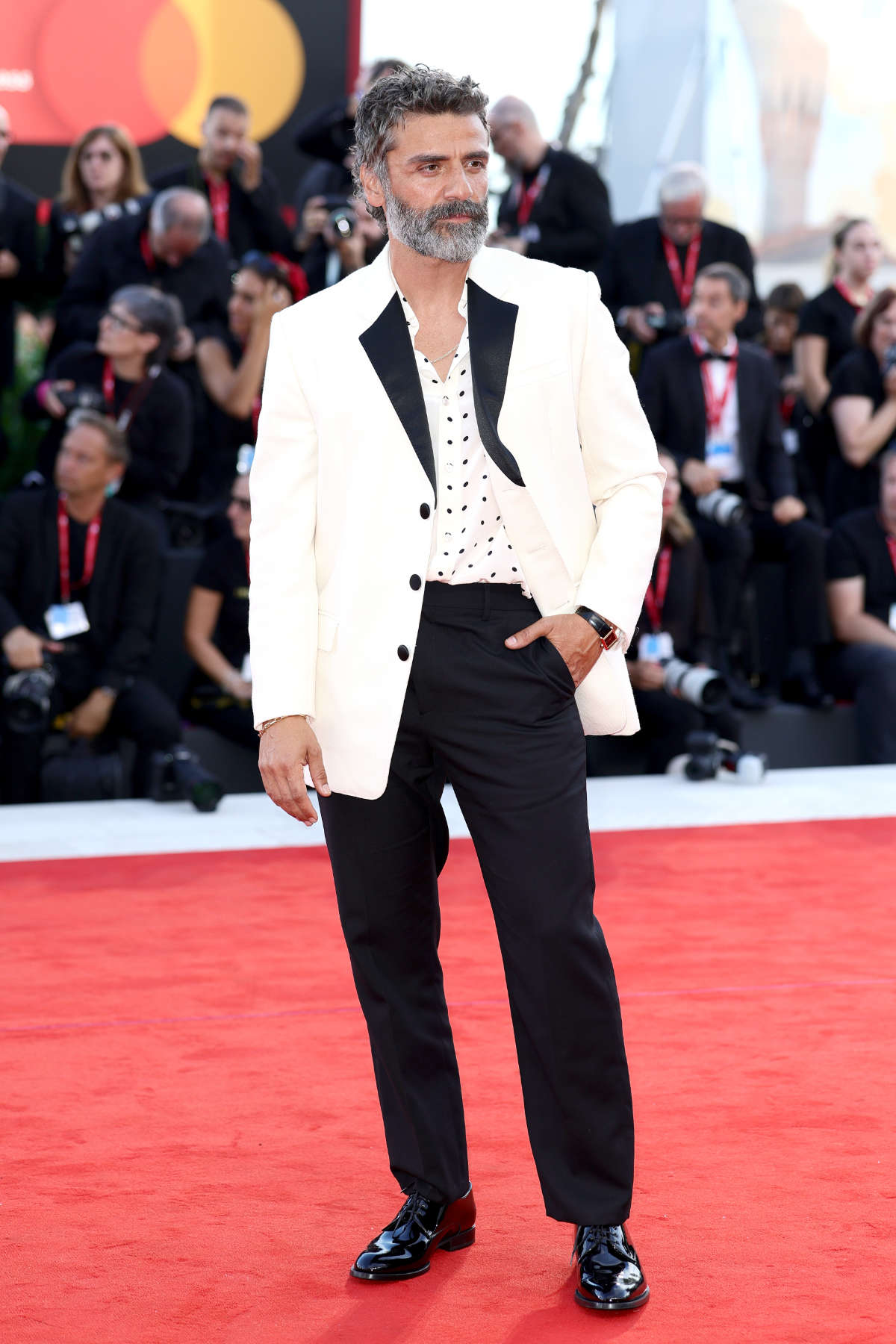 Celebrities Wear CELINE HOMME At The 82nd Venice Film Festival
