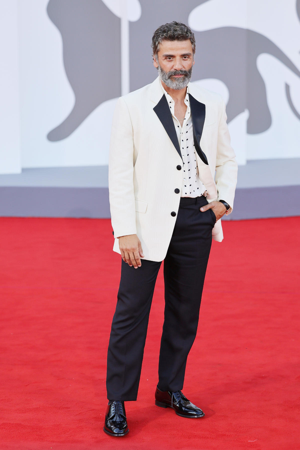 Celebrities Wear CELINE HOMME At The 82nd Venice Film Festival