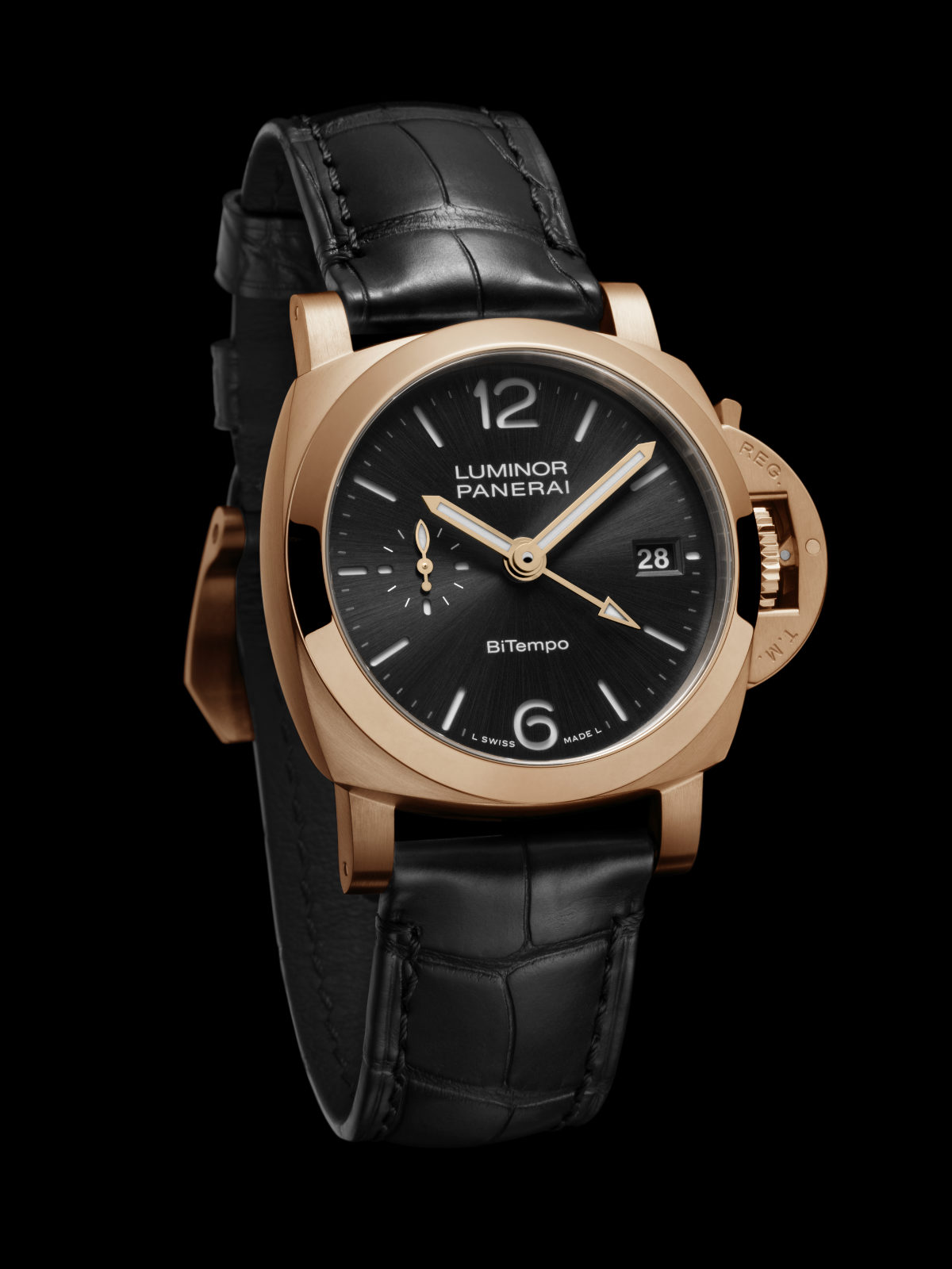 Panerai Introduces Precious Metal Into The Luminor Quaranta™ BiTempo Series