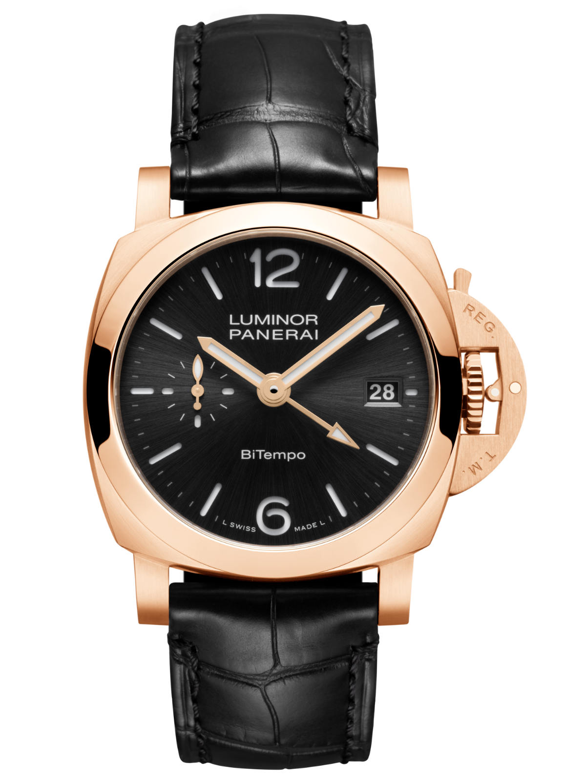 Panerai Introduces Precious Metal Into The Luminor Quaranta™ BiTempo Series