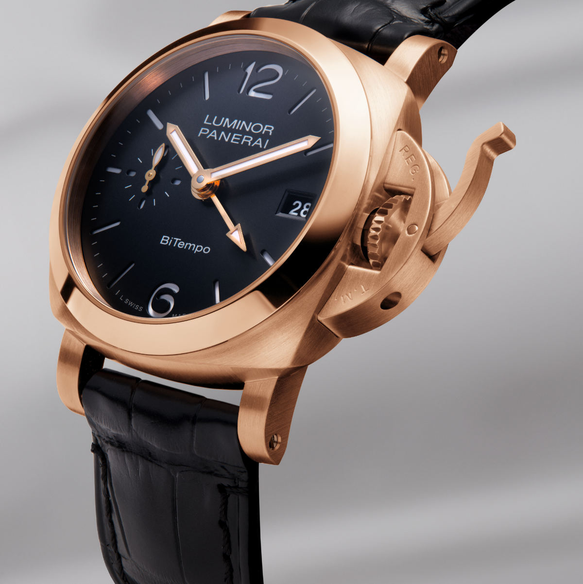 Panerai Introduces Precious Metal Into The Luminor Quaranta™ BiTempo Series