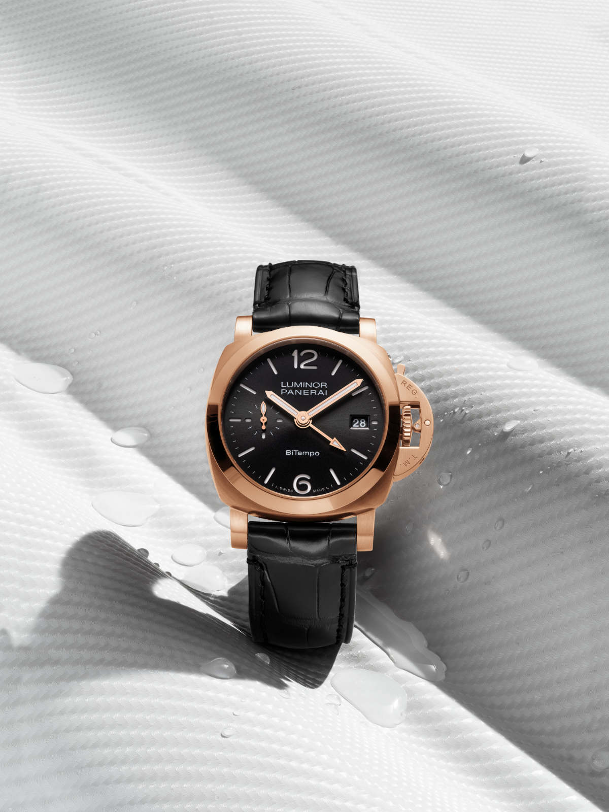 Panerai Introduces Precious Metal Into The Luminor Quaranta™ BiTempo Series