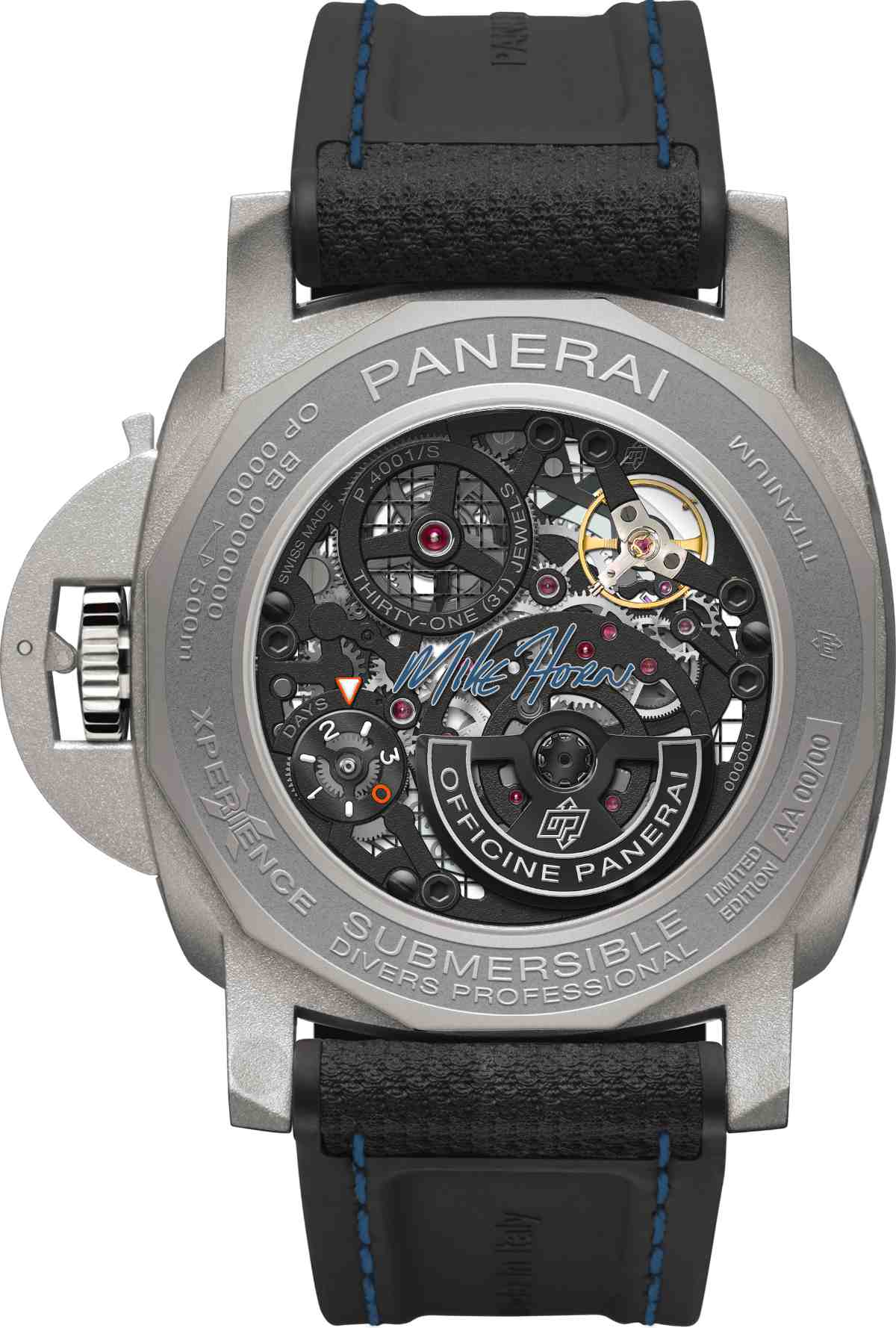 The New Panerai Submersible GMT Titanio Mike Horn Experience Edition PAM01670