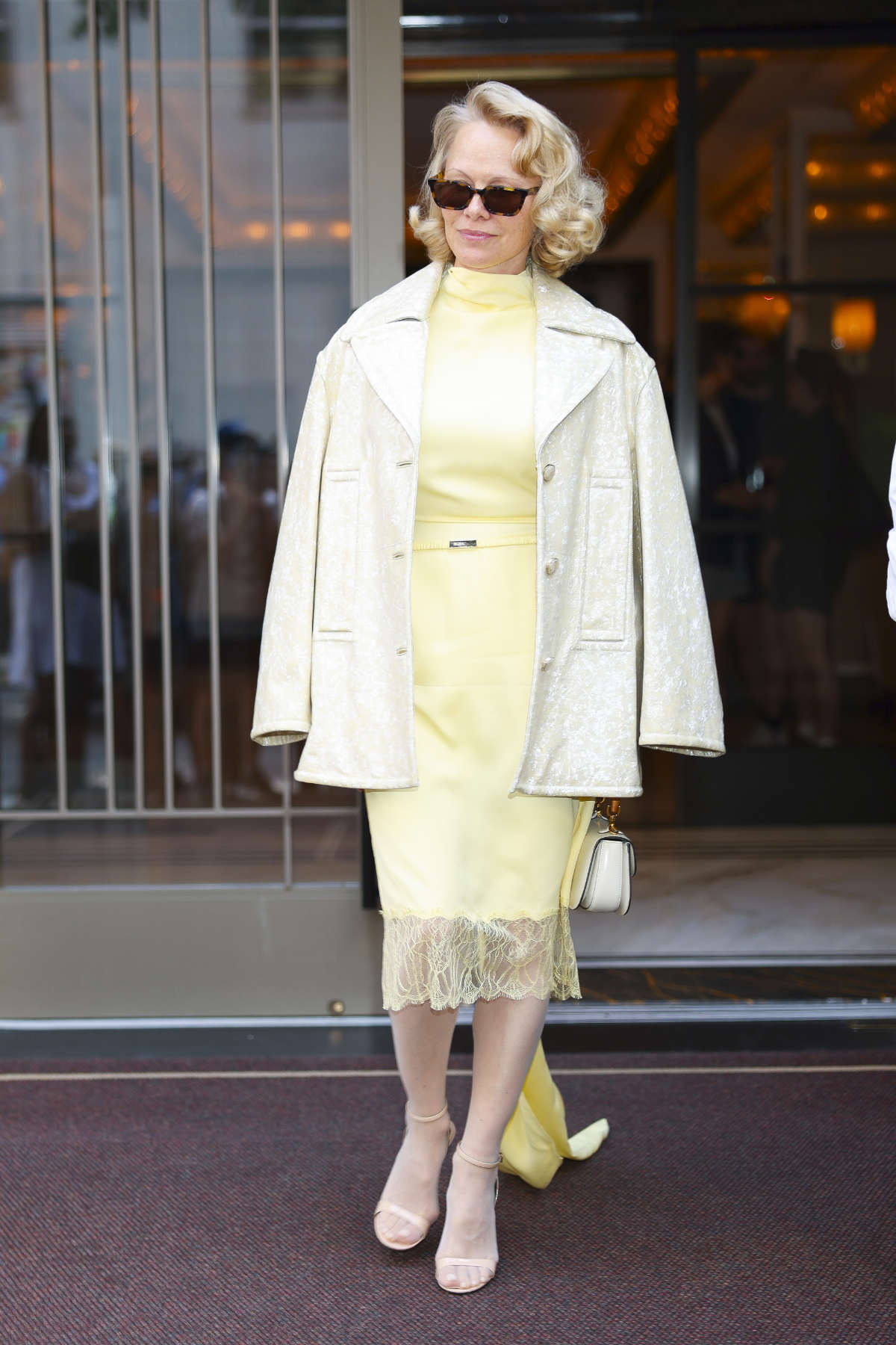 Pamela Anderson Radiates Timeless Elegance In Gucci On The Upper East Side