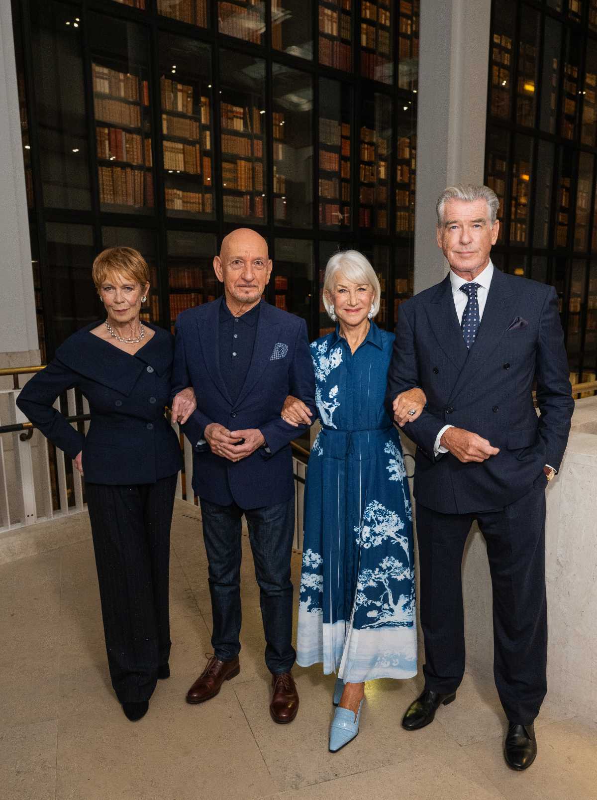 Pierce Brosnan Exudes Timeless Elegance In Dunhill At The British Library