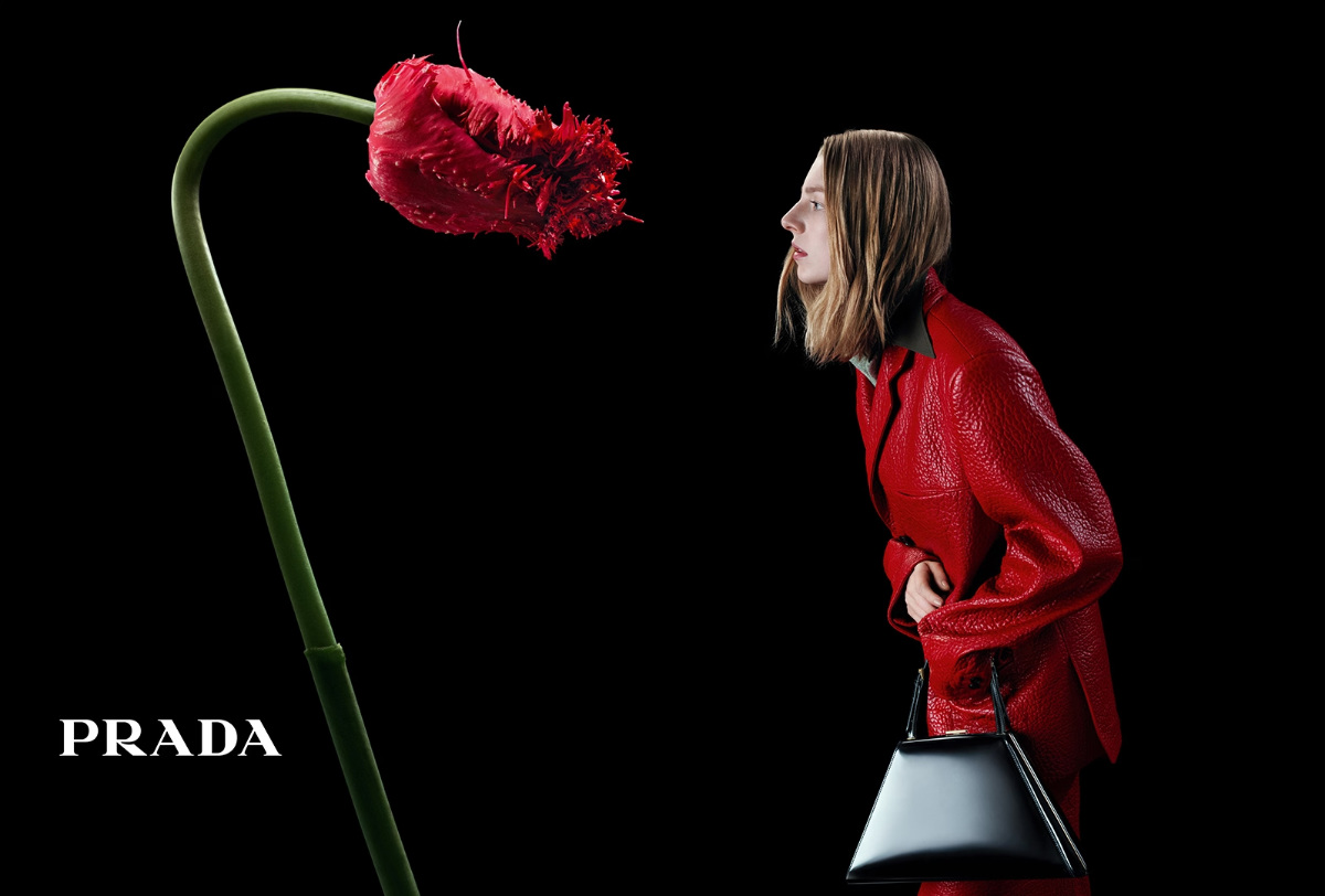 Prada Fall/Winter 2023 Women’s And Men’s Campaign: In Conversation With A Flower