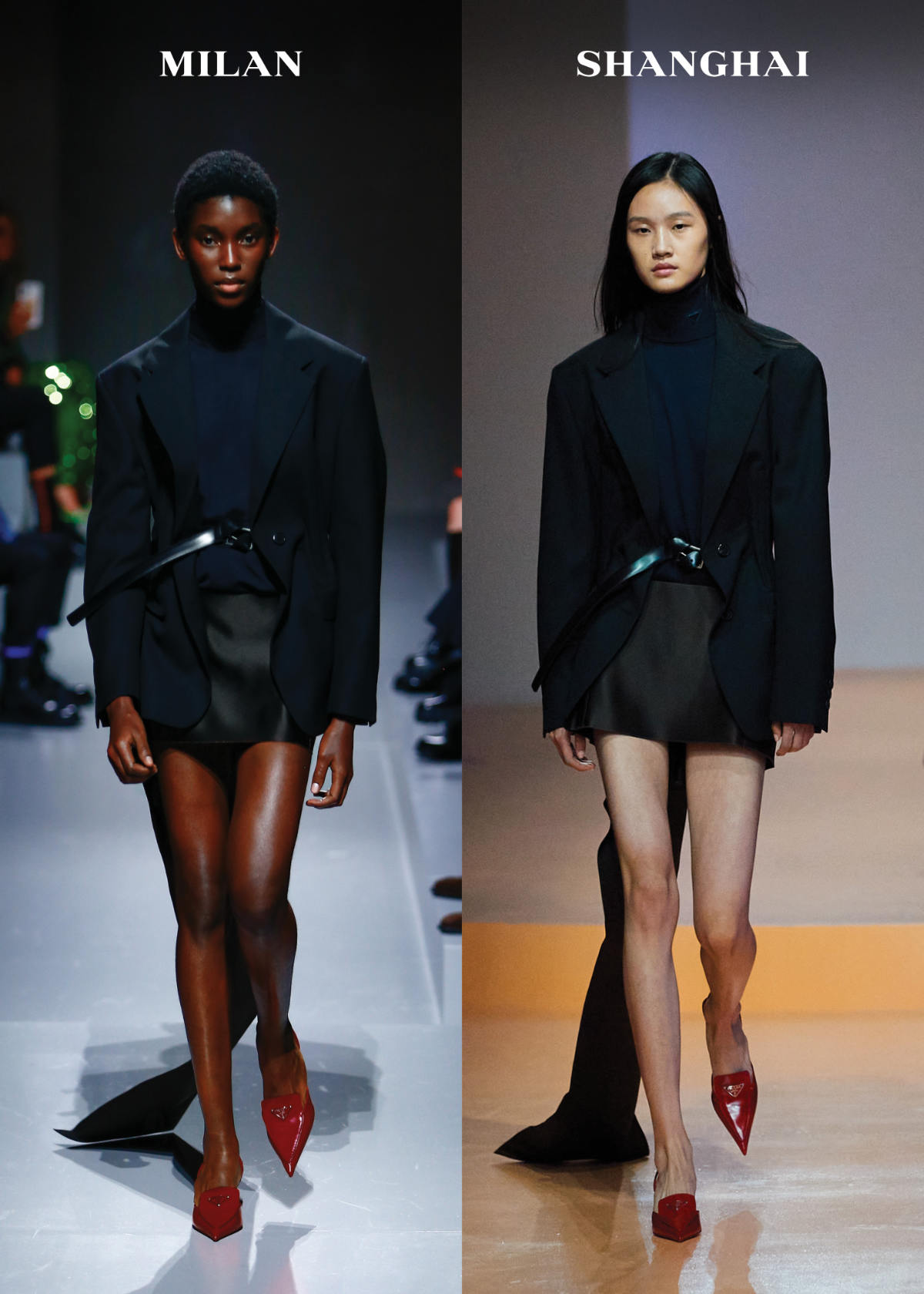 Prada Spring/Summer 2022 Womenswear Show: Seduction, Stripped Down