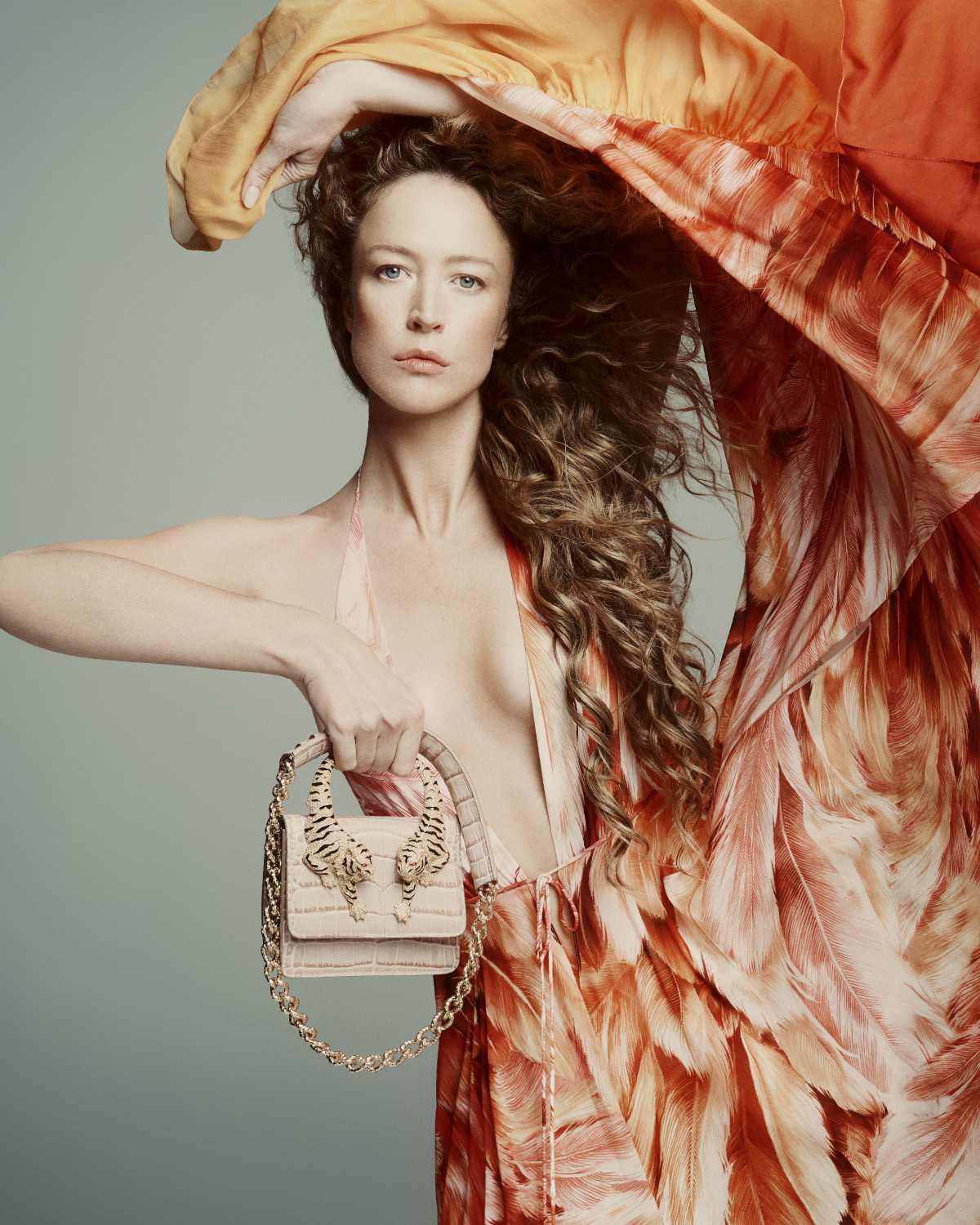 Raquel Zimmermann Stars In The New SS 2024 Roberto Cavalli Paradise Collection Advertising Campaign