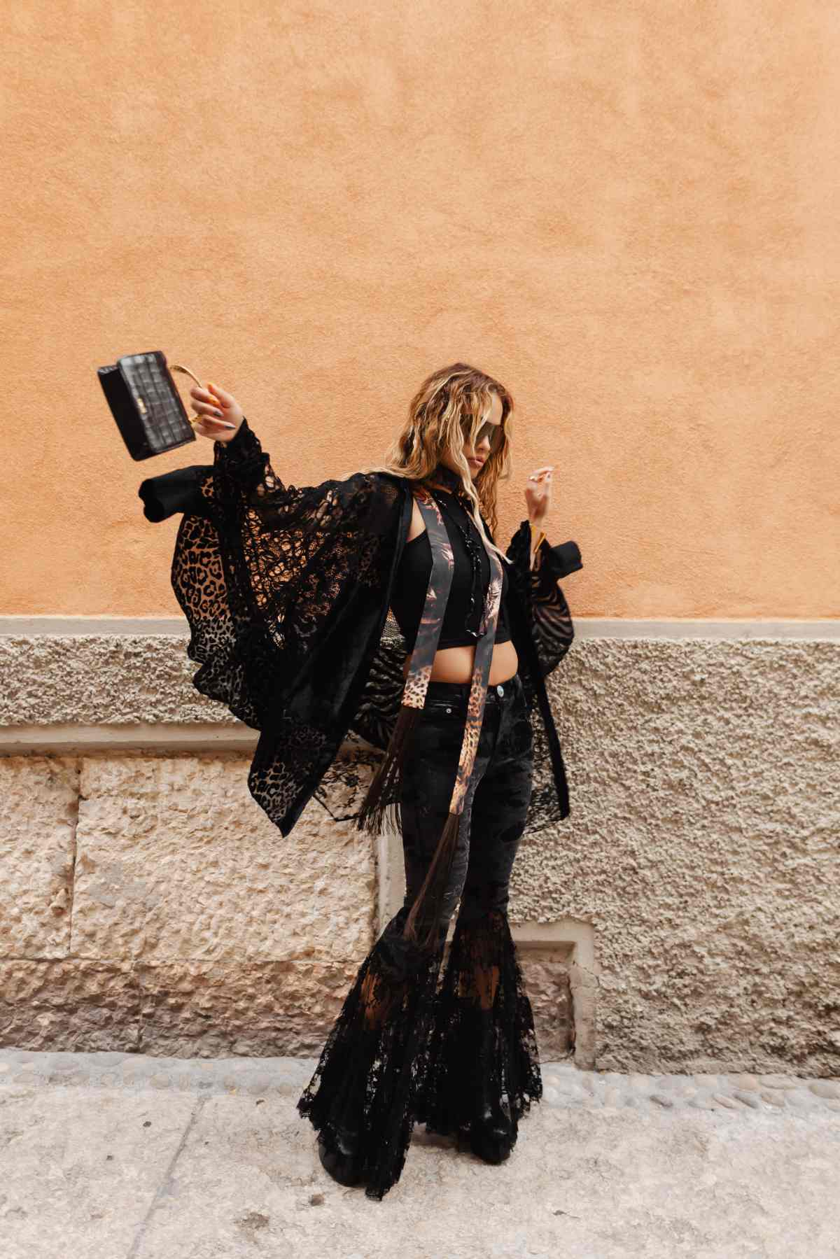 Rita Ora In Roberto Cavalli Fall-Winter 2023/24 In Verona