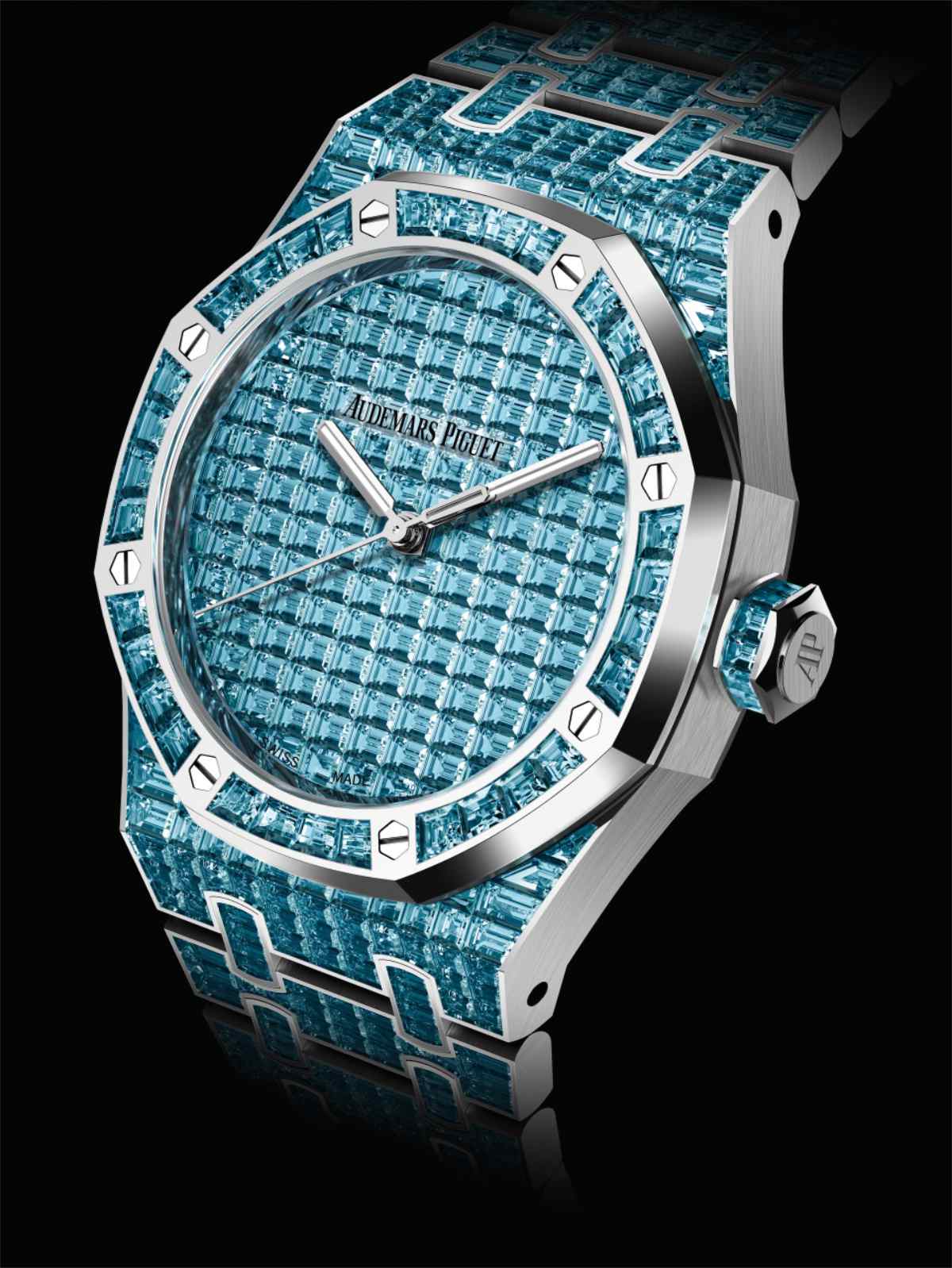 Audemars Piguet Unveiled Two Royal Oak Selfwinding Sets Shimmering With Iridescent Coloured Gemstone