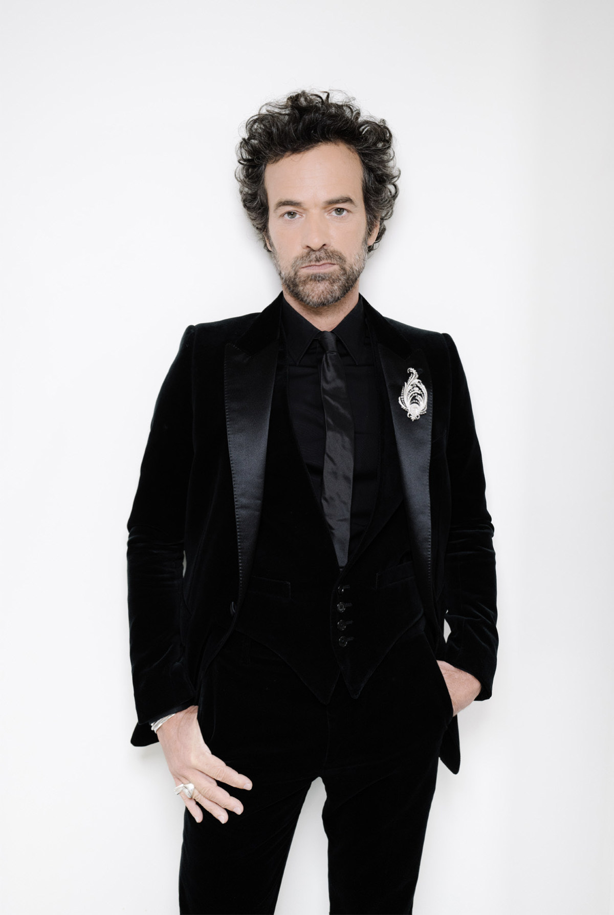 Romain Duris wore CELINE HOMME during the Opening Ceremony of the 75th Cannes Film Festival