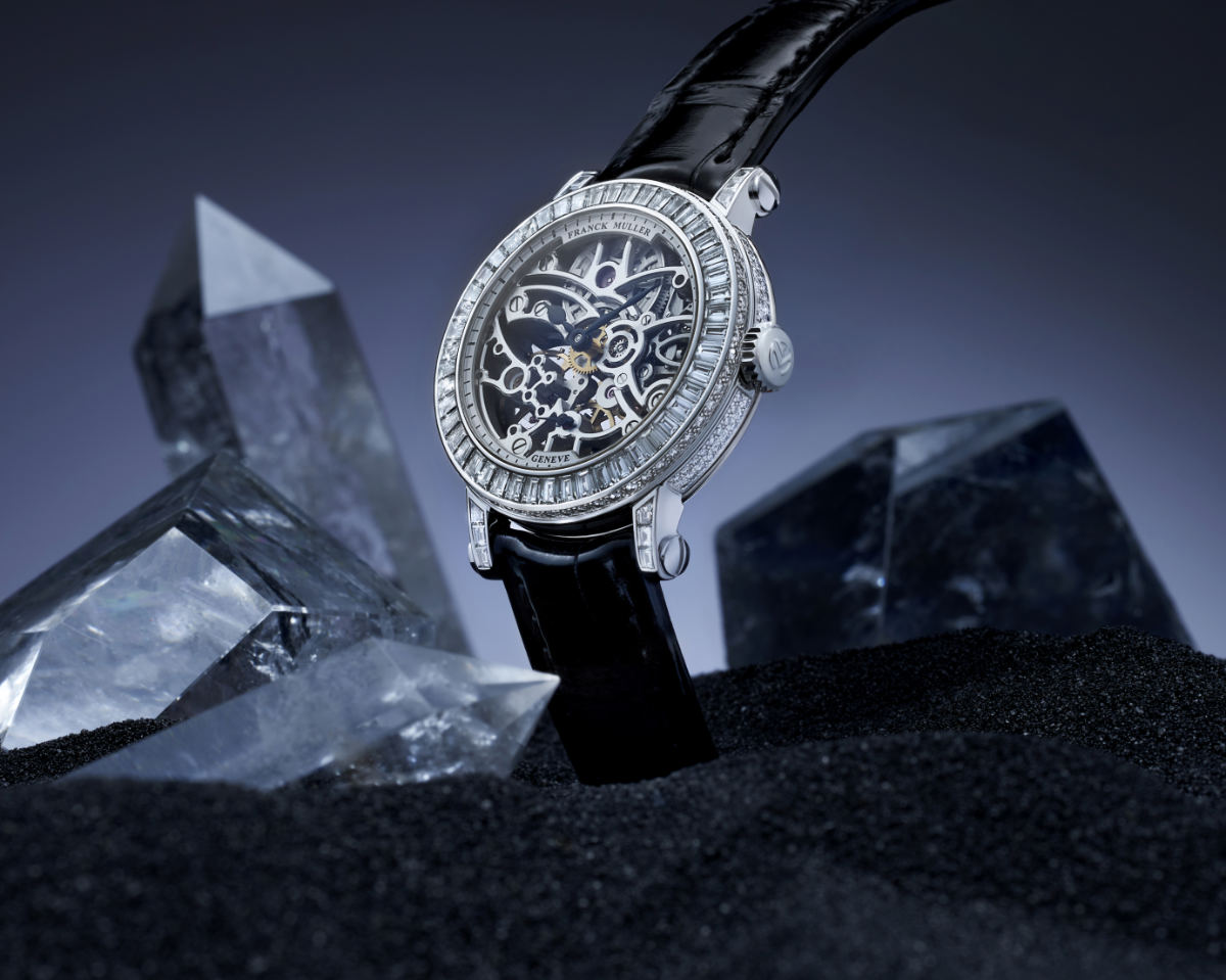 Franck Muller Presents Its New High Jewellery Watch: Round Skeleton Baguette