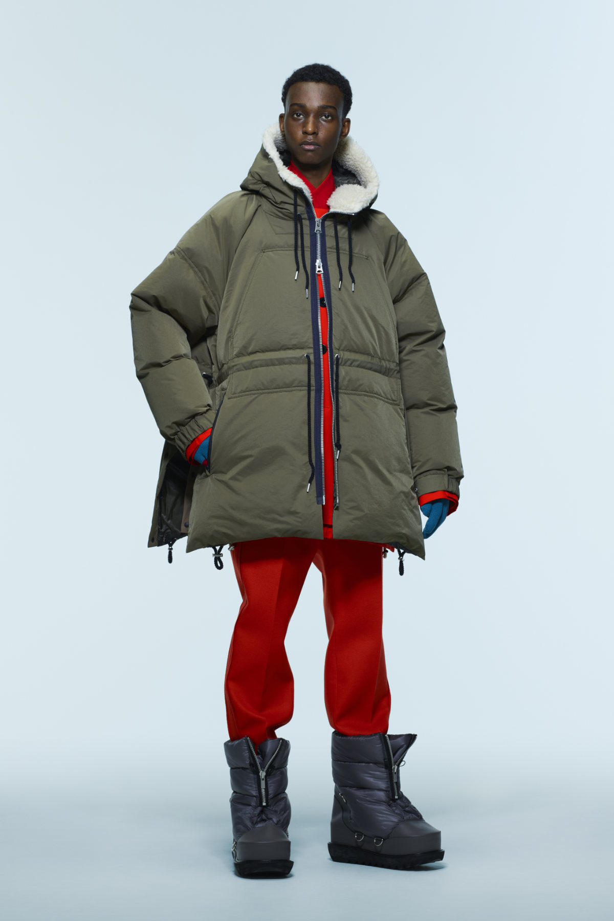 18aw sacai reyn spooner down jacket 赤 3-