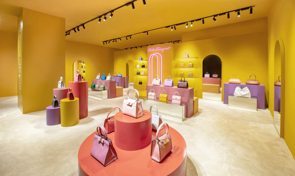 Salvatore Ferragamo Unveiled A New Pop-up Store At SOGO Zhongxiao In Taipei, Taiwan