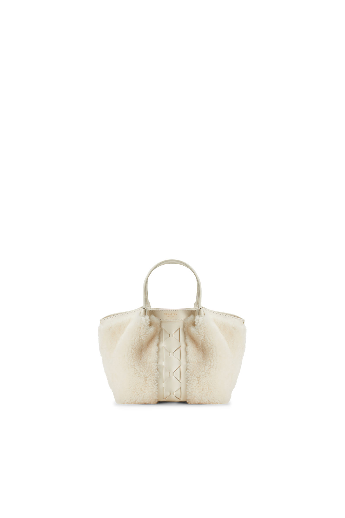 Serapian Secret Tote Bag in Mosaico, Woman, Off-White