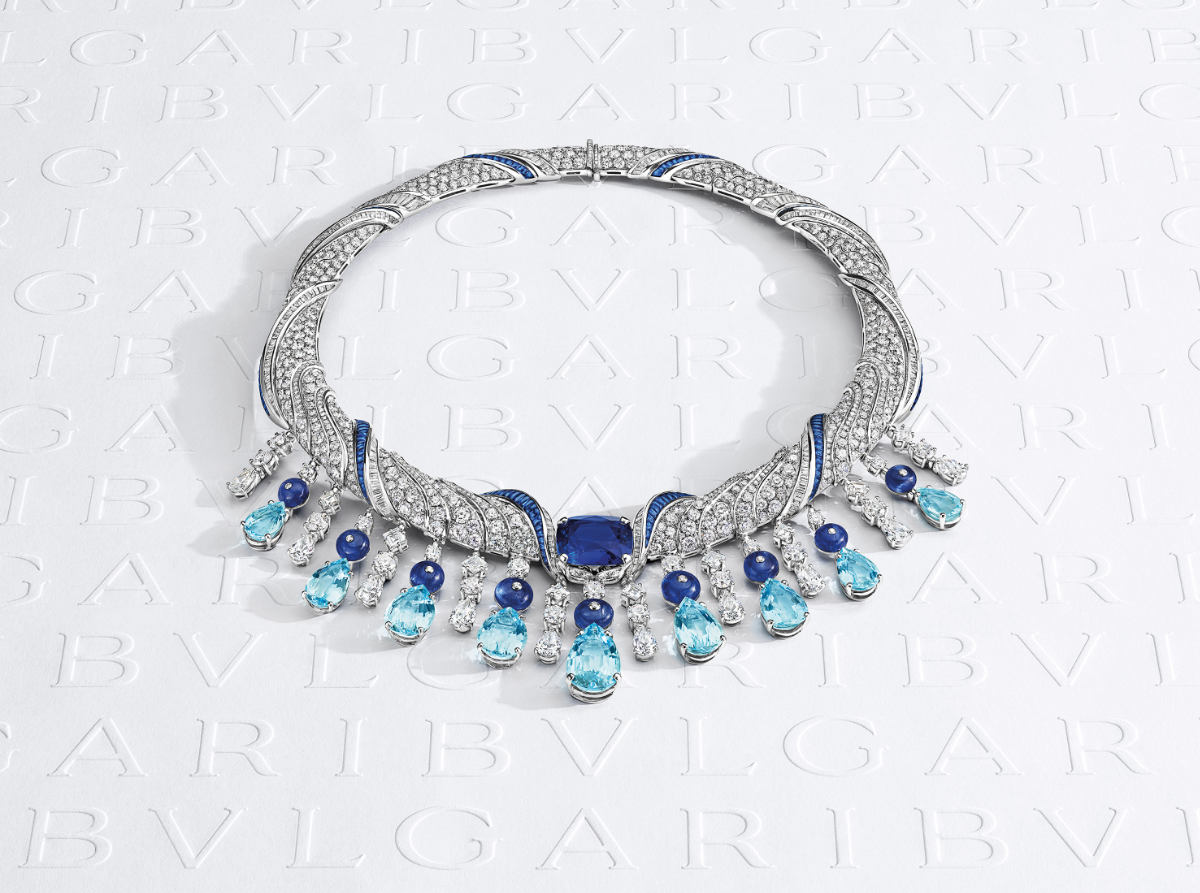 Sapphire & Diamond High Jewelry Necklace