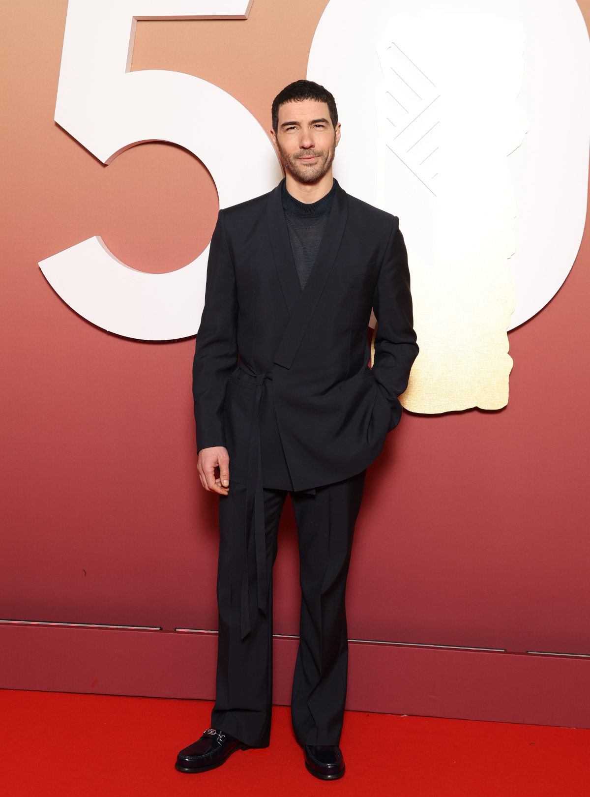 Tahar Rahim In Custom Louis Vuitton At The 50th César Ceremony