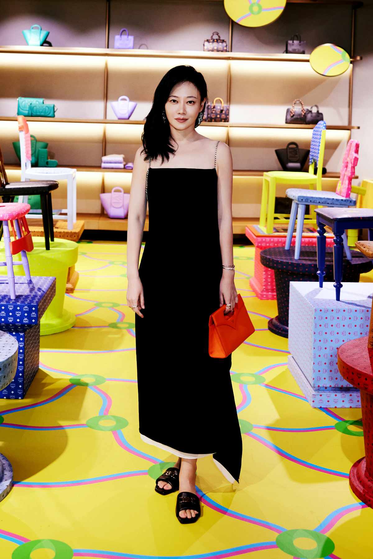 MCM Celebrated Art-Fashion Collaboration With Artist Yinka Ilori In Seoul