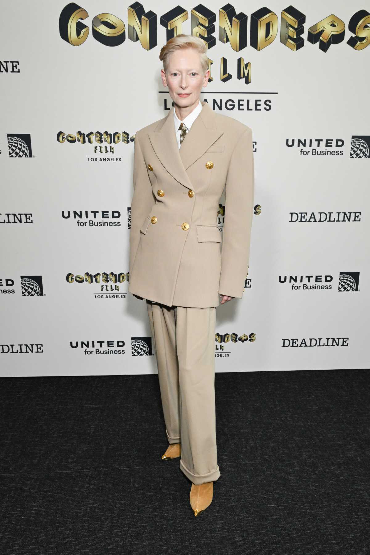 Tilda Swinton In Schiaparelli At The 2024 Deadline Contenders Film