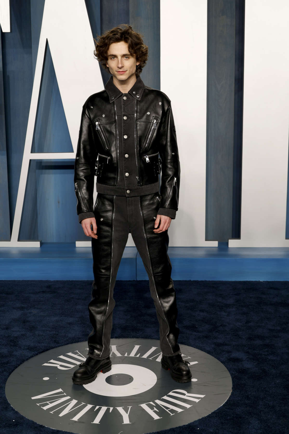Timothée Chalamet Wearing Alexander McQueen At Vanity Fair Oscar Party