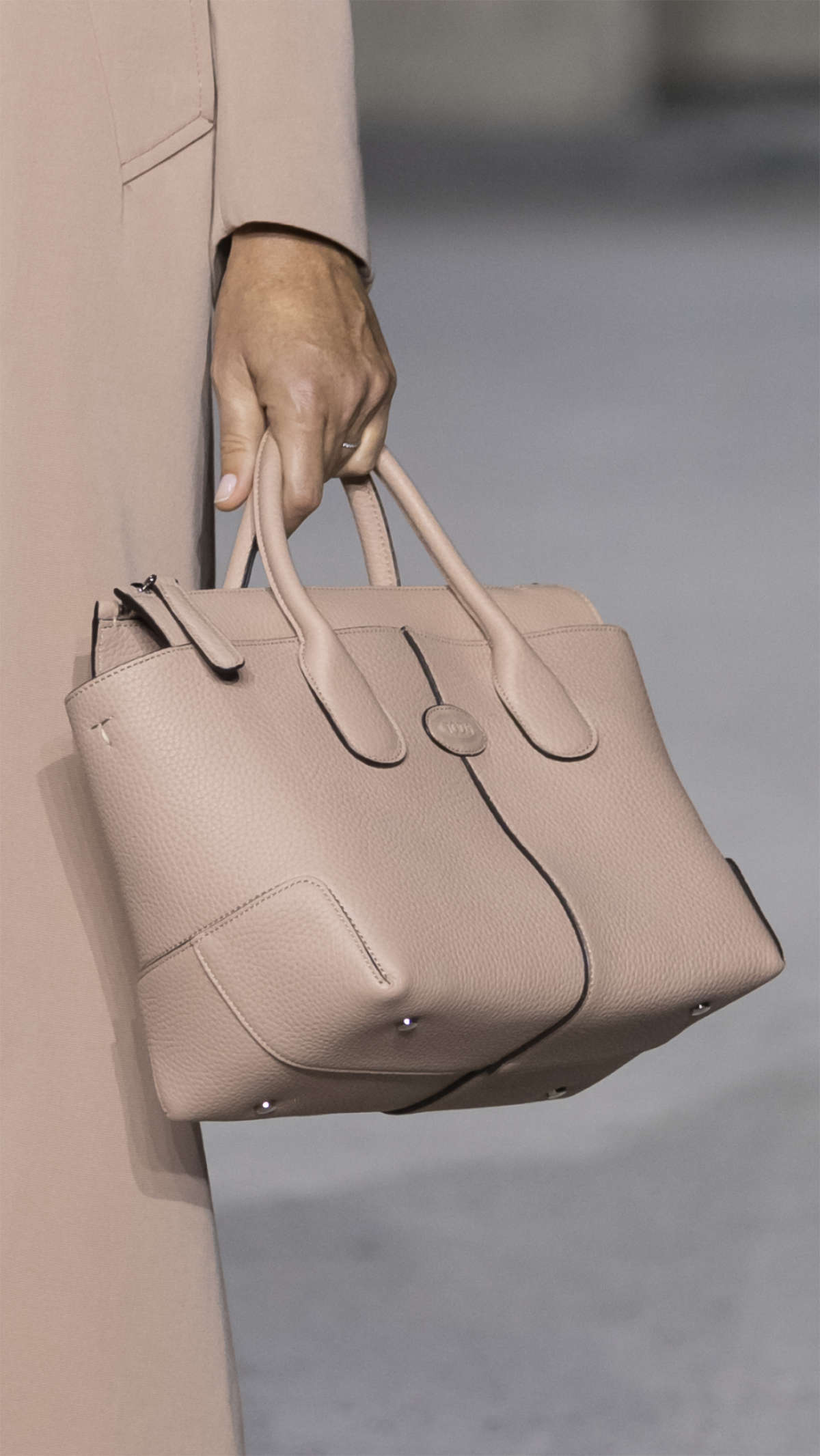 Tod's Powder Pink Leather Tote