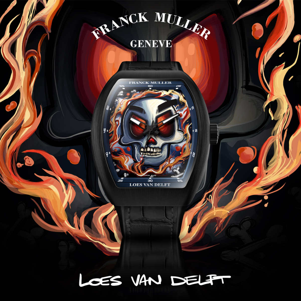 Franck Muller Presents Its New Vanguard™ Loes Van Delft Skull Watch