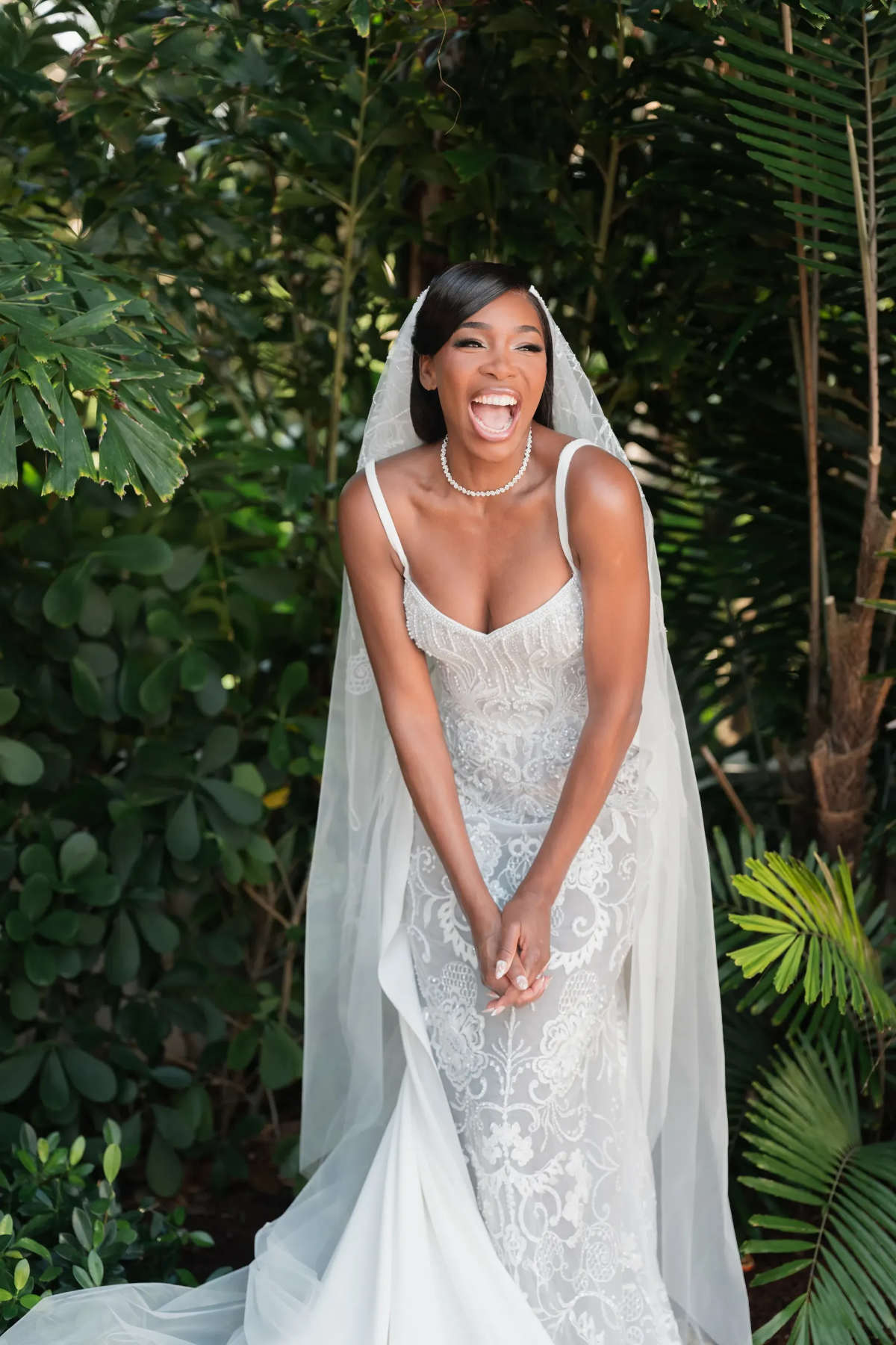 Venus Williams Wears Georges Hobeika Bridal Couture At Palm Beach Wedding