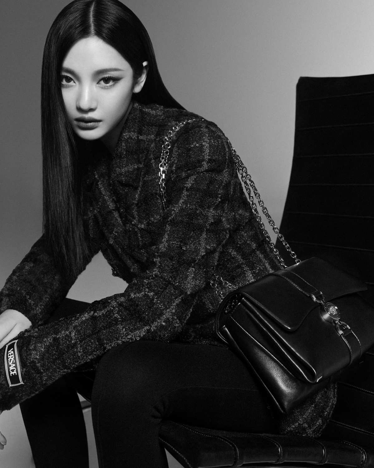 Versace Launches Its New Medusa 95 Kleio Bag Campaign Starring Ningning