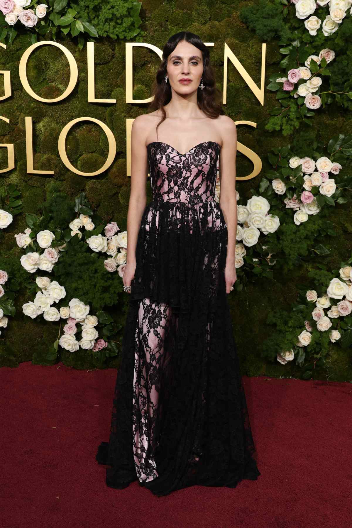 Vic Carmen Sonne In Custom Louis Vuitton At The 82nd Golden Globe Awards