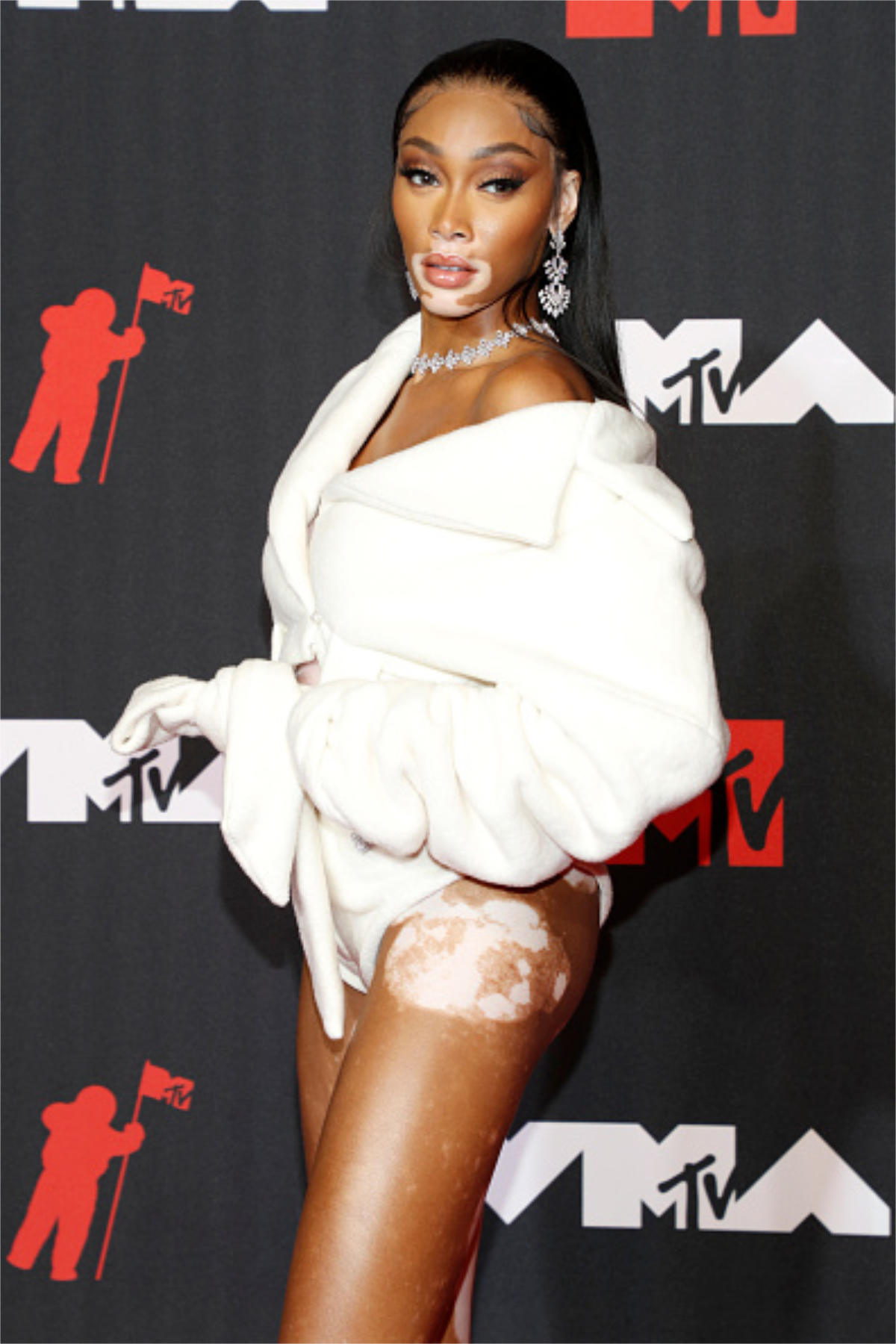 Winnie Harlow Shined On The Red Carpet In Messika During MTV VMAs 2021