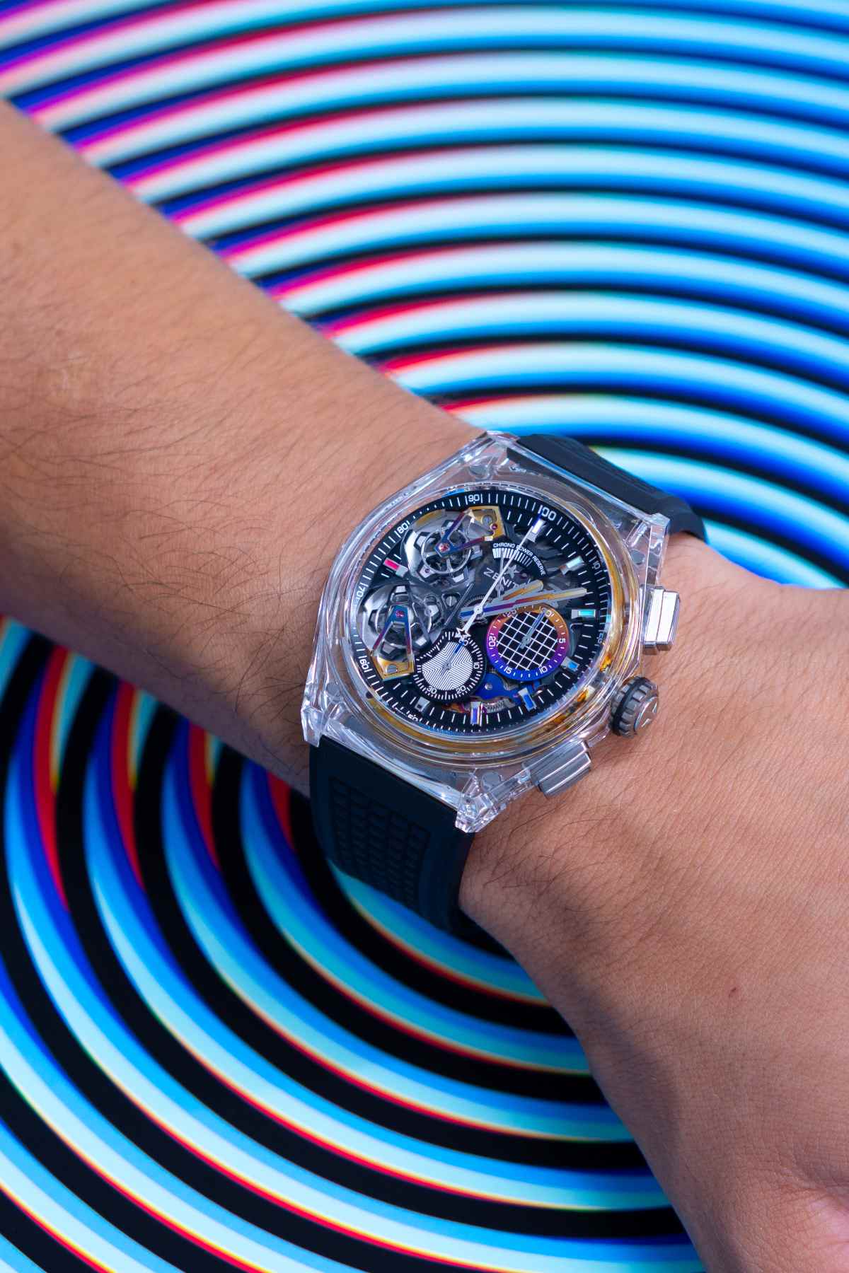 An Astounding Result For The Zenith X Felipe Pantone DEFY 21 Double Tourbillon At Only Watch 2021