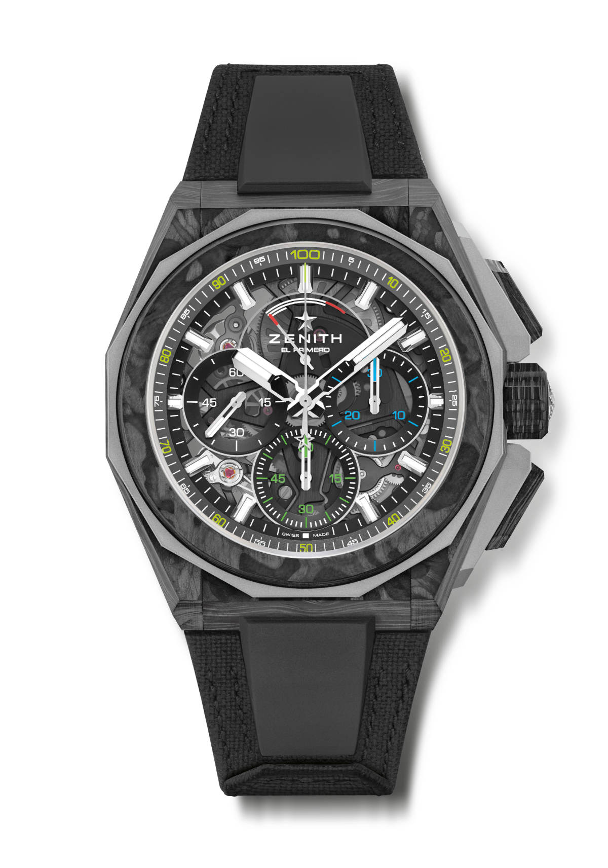 Zenith Presents The First Defy Extreme Model In Carbon Fibre
