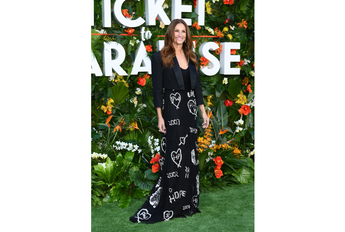 Julia Roberts Dazzles in Alexander McQueen for 'Ticket to Paradise' – WWD