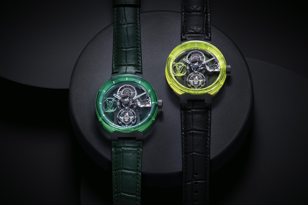 Louis Vuitton Tambour Color Blossom Spin Time watch