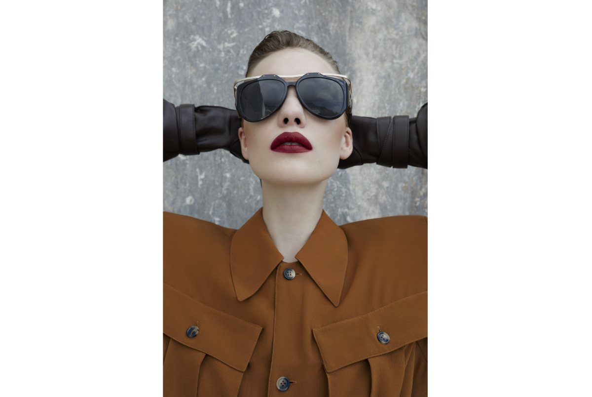モダン♪◇AMELIA サングラス◇Saint Laurent SAINT LAURENT EYEWEAR Amelia aviator-style acetate and gold